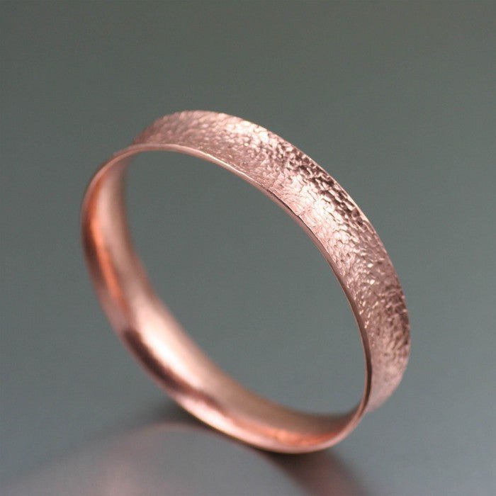 Texturized Anticlastic Copper Bangle Bracelet