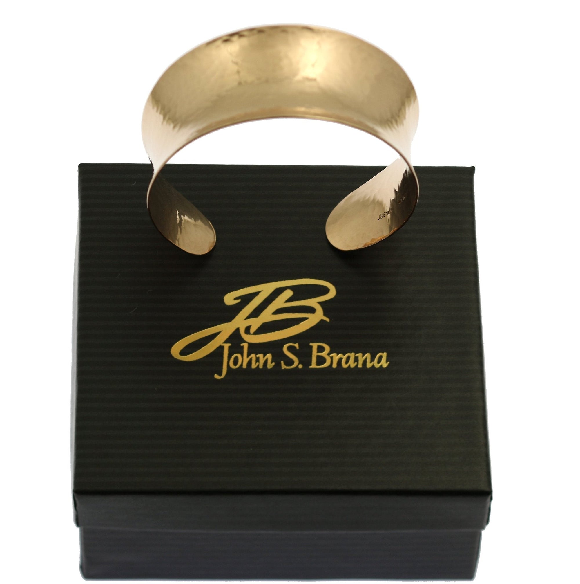 Gift Boxed Hammered Bronze Anticlastic Cuff