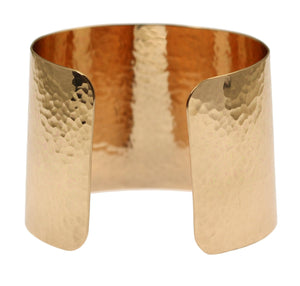 4 of 7: Opening of Hammered Bronze Cuff Bracelet