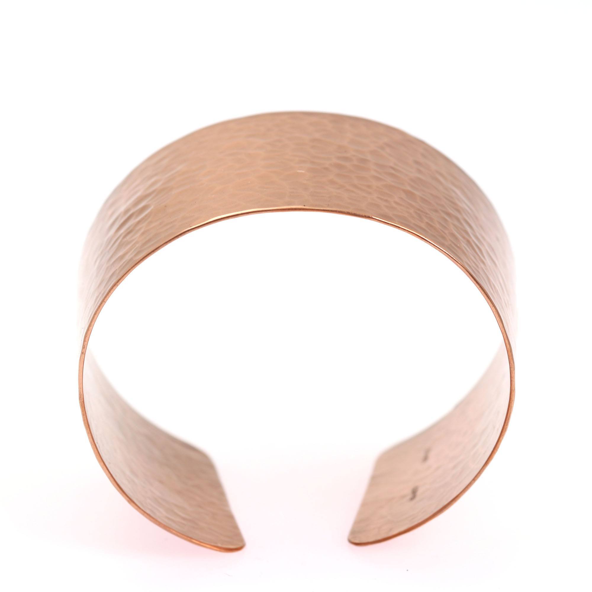 Shape of Hammered Copper Cuff Bracelet