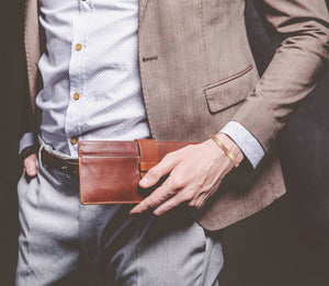 2 of 12: 4mm Wide Men's Hammered Copper Cuff Bracelet on Men's Wrist