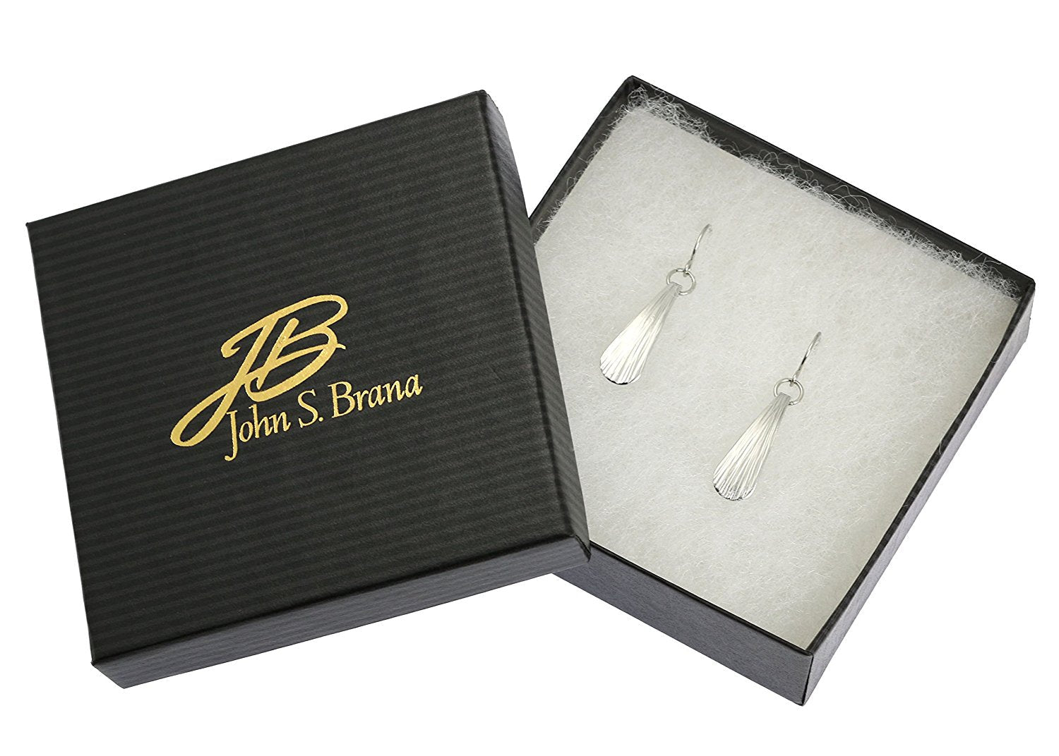 3 of 3: Gift Boxed Mini Chased Aluminum Drop Earrings