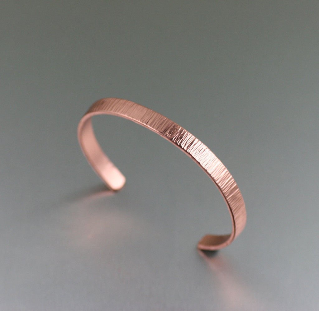 Chased Copper Cuff Bracelet from John S Brana Handmade Jewelry
