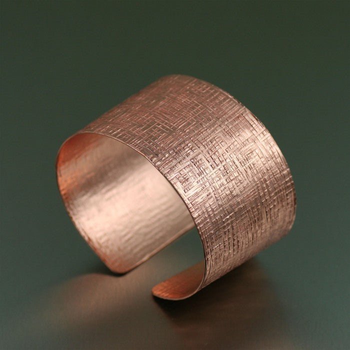 Copper Linen Cuff Bracelet