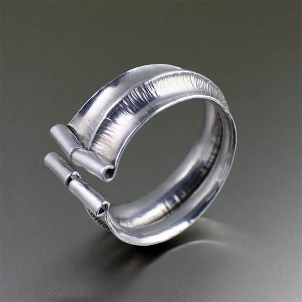 Fold Formed Anticlastic Aluminum Bangle Bracelet