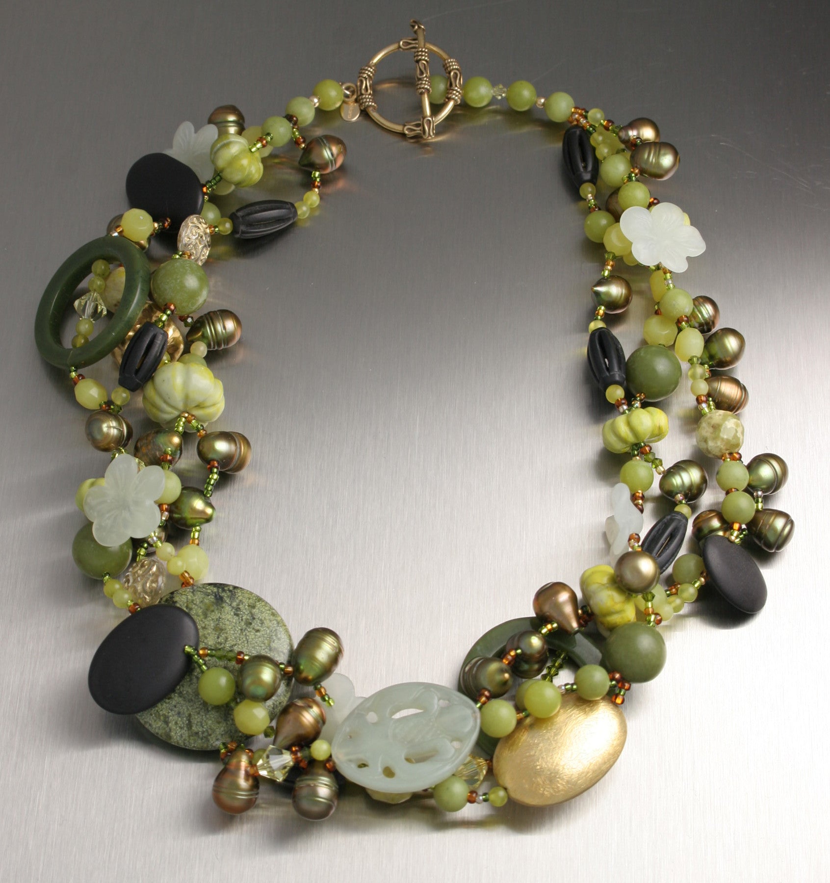 Handgemachte Jade Edelstein Schmuck Kollektion