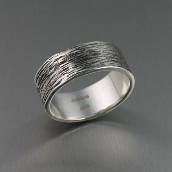Hand gefertigte Herren Silber Band Ringe