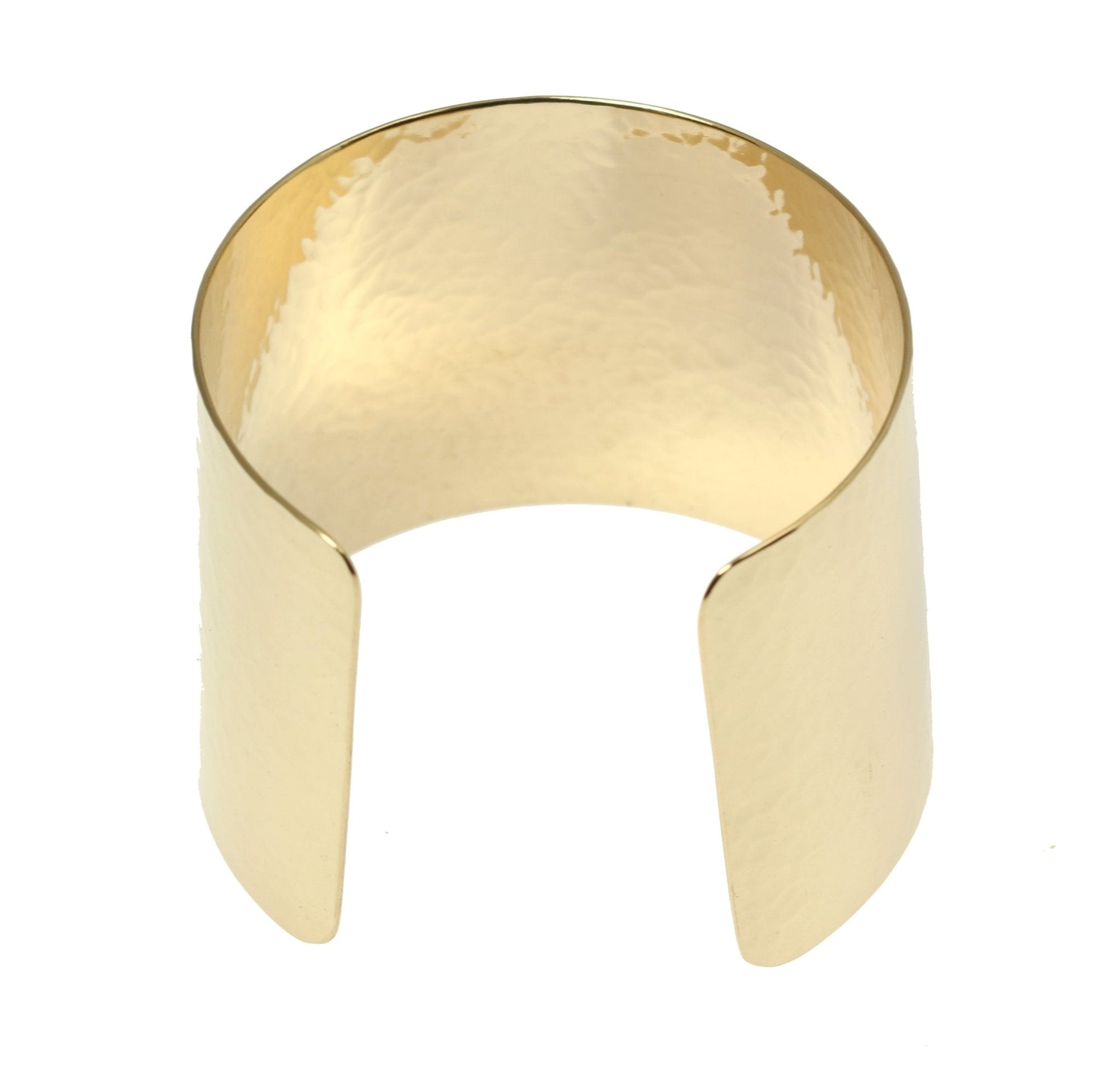 Hammered 14K Gold-filled Cuff Bracelet - Opening of Cuff