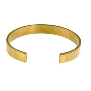 6 of 9: Opening of 10mm Hammered Nu Gold Brass Cuff Bracelet 
