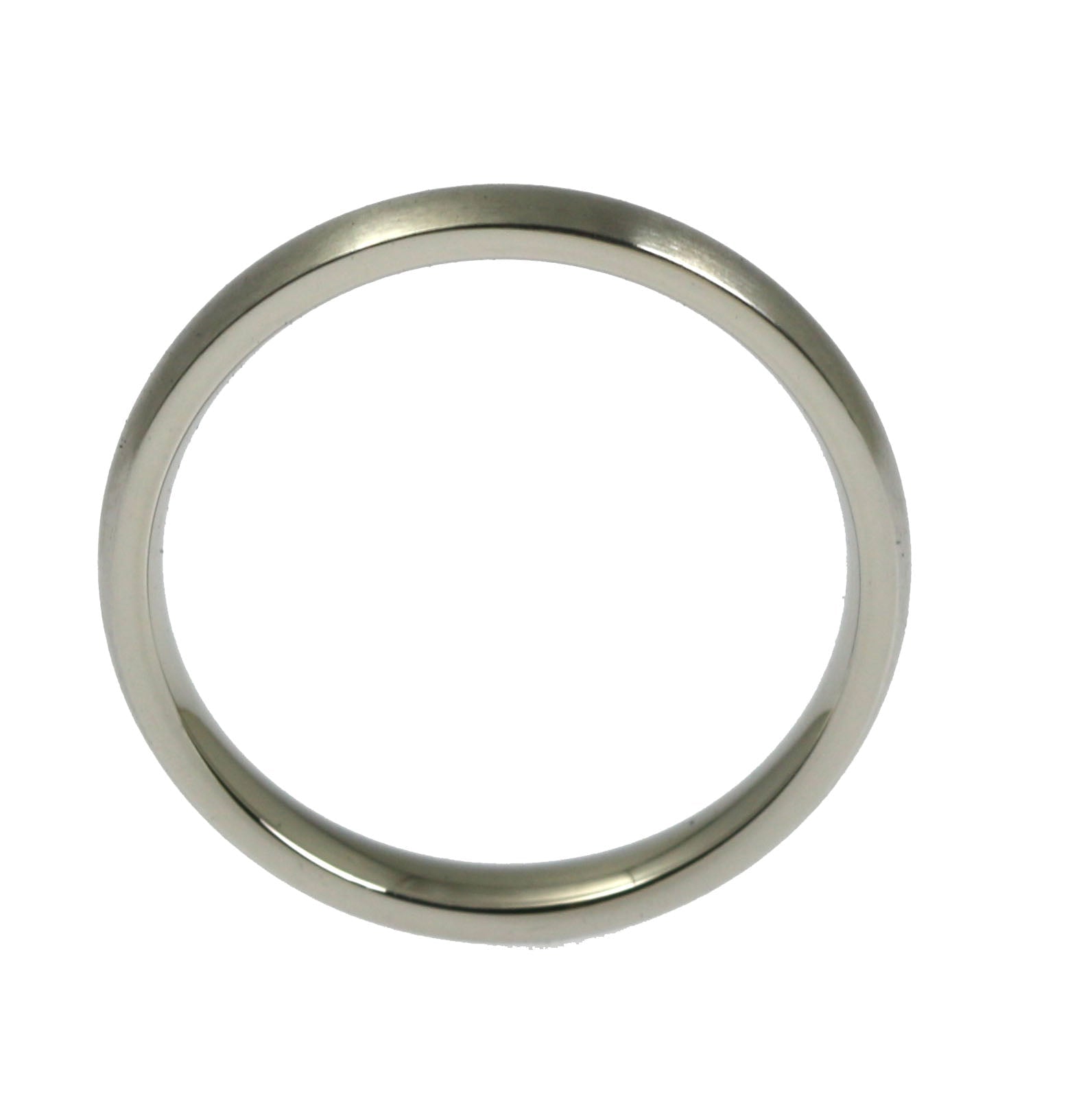 Shape of 3mm Brushed Comfort Fit Stainless Steel Men's Ring