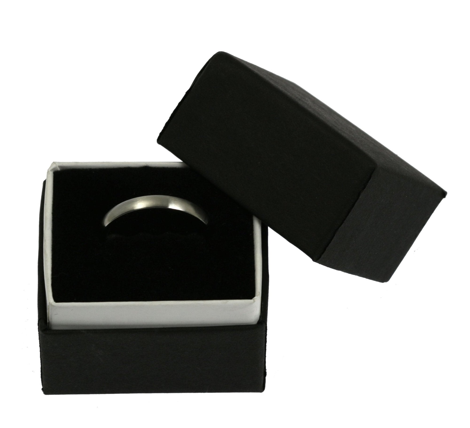 3mm Brushed Comfort Fit Stainless Men's Ring in Gift Box