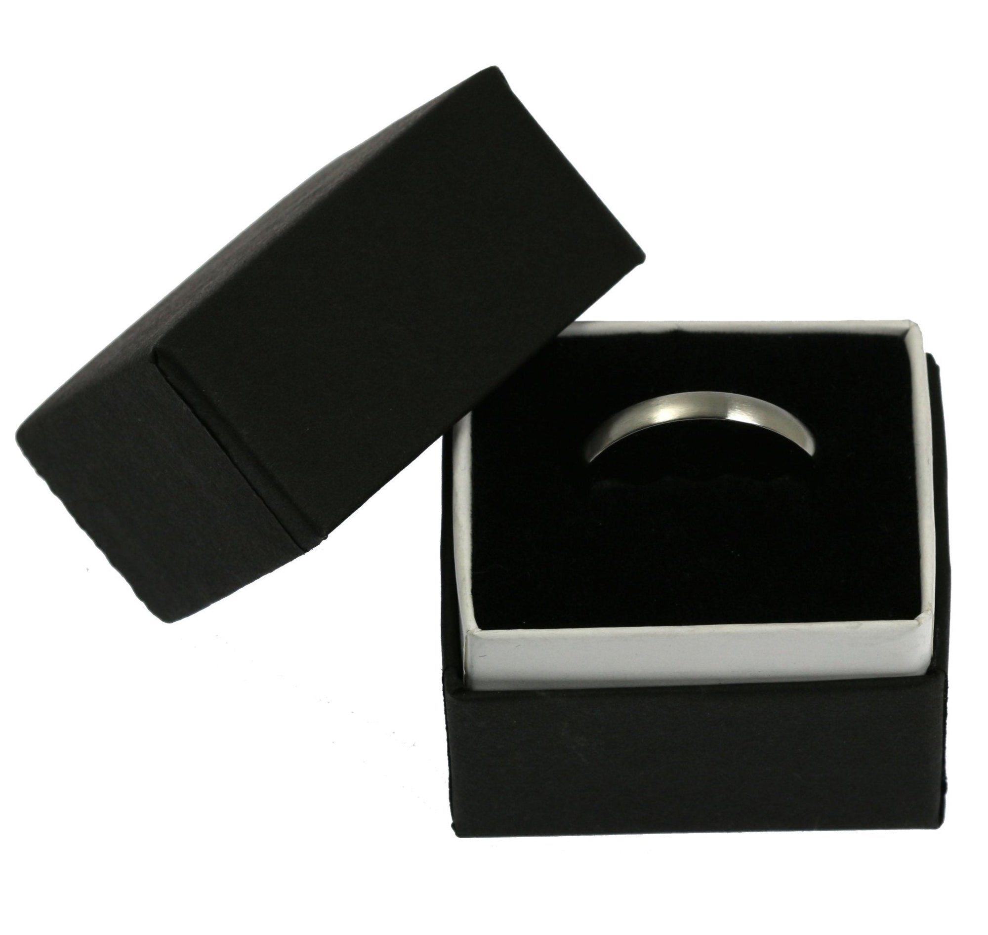 3mm Brushed Comfort Fit Stainless Steel Men's Ring in Box