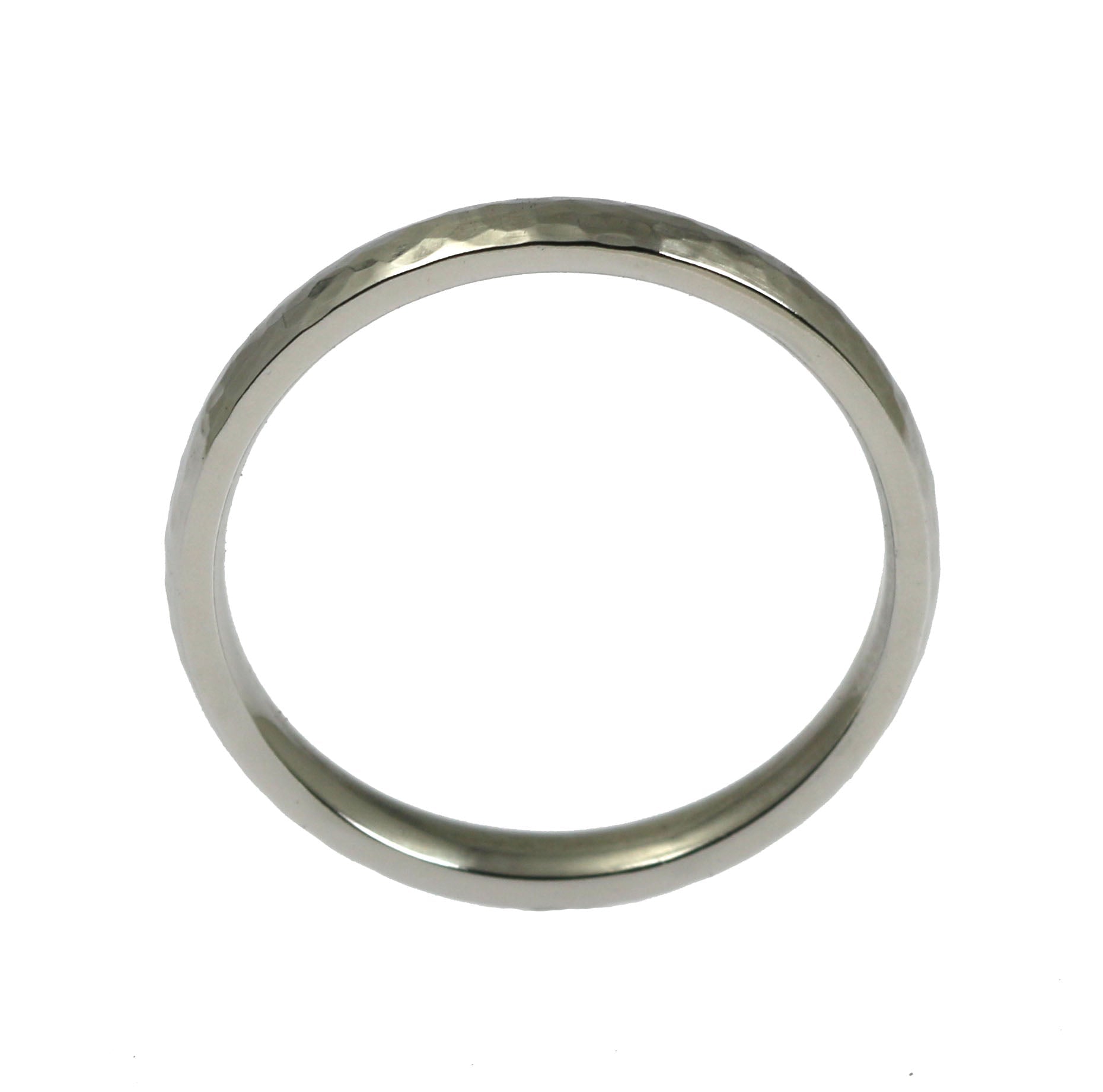 Shape - 3mm Hammered Comfort Fit Stainless Steel Men's Ring