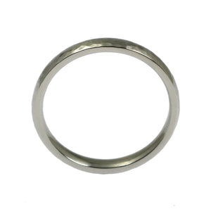 3 of 5: Shape - 3mm Hammered Comfort Fit Stainless Steel Men's Ring
