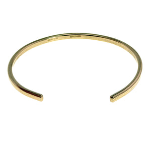9 of 10: 3.5mm Bark Nu Gold Brass Cuff Bracelet Opening
