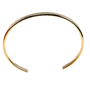 5 of 10: Shape of 3.5mm Bark Nu Gold Brass Cuff Bracelet