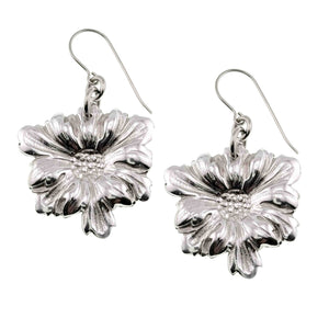 1 of 7: Dogwood Blossom Aluminum Drop Earrings on a white background