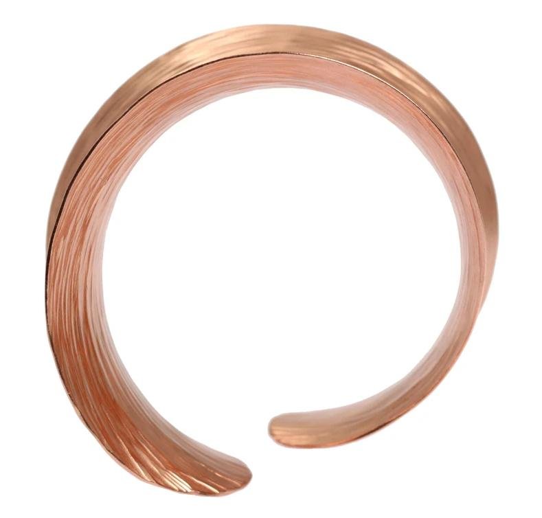 Shape of Anticlastic Copper Bark Bangle Bracelet