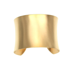6 of 9: Top View of Brushed Anticlastic Bronze Cuff Bracelet