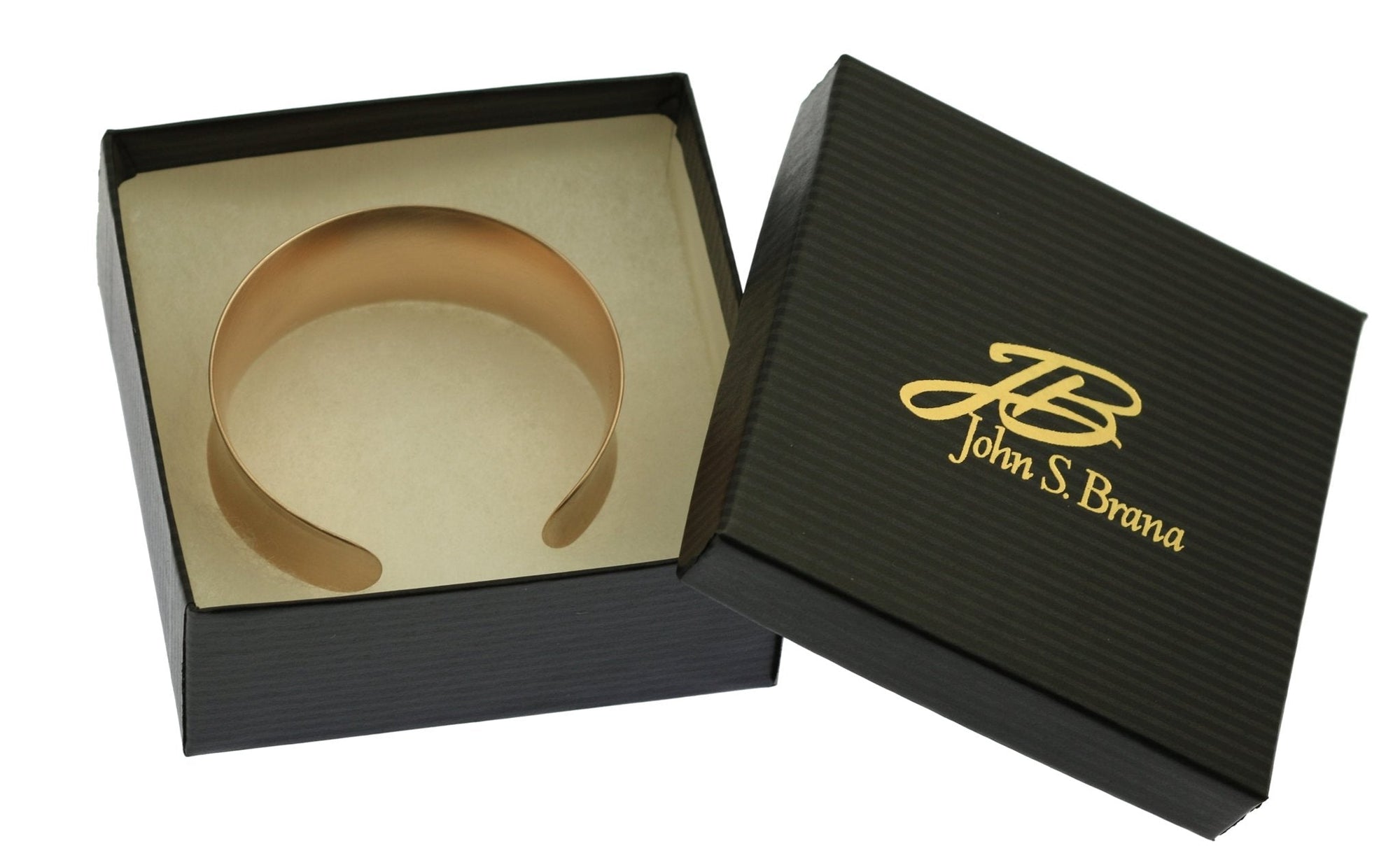 Brushed Bronze Anticlastic Cuff in Black Gift Box