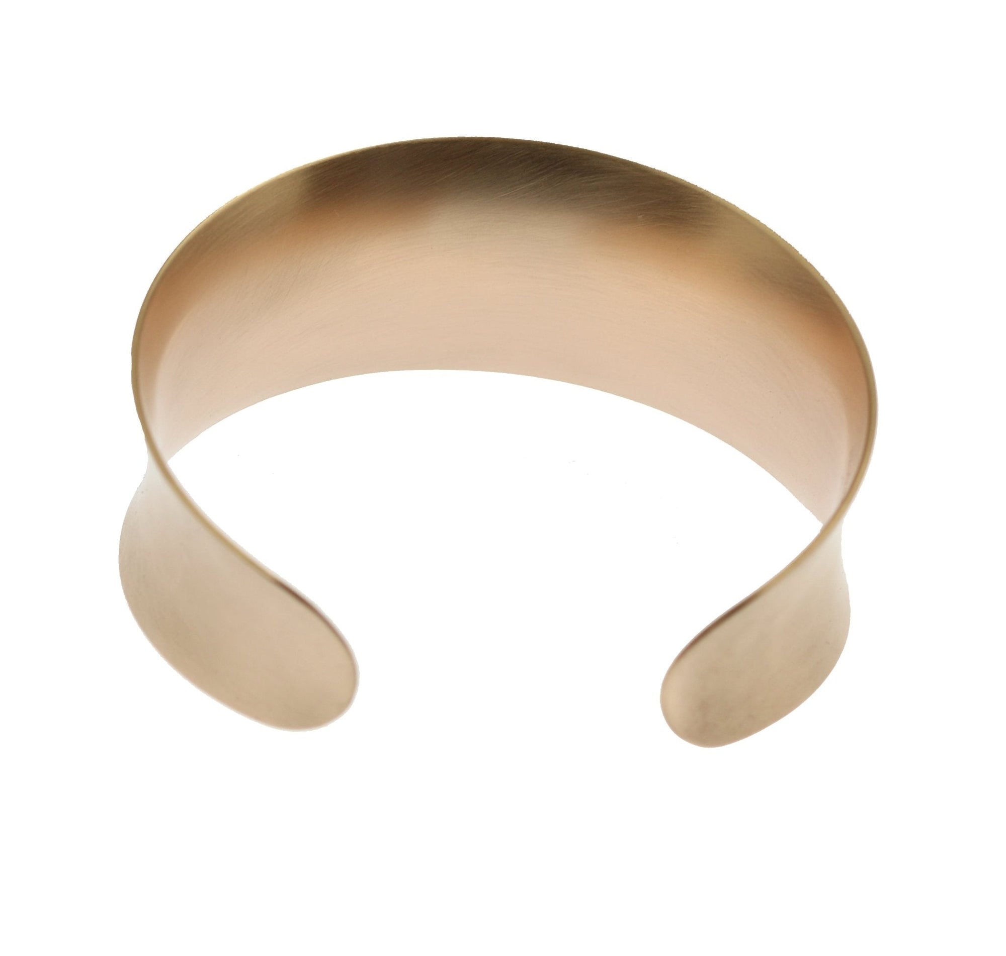 Opening of Brushed Bronze Anticlastic Cuff
