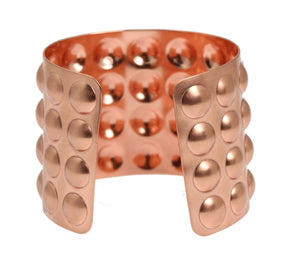 4 of 7: Opening of Brushed Copper Bubble Wrap Cuff Bracelet