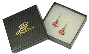 5 of 6: Gift Boxed Copper Honey Bee Drop Earrings