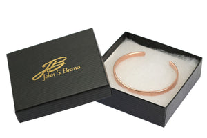 6 of 7: Gift Boxed Men's Thin Chased Copper Cuff Bracelet