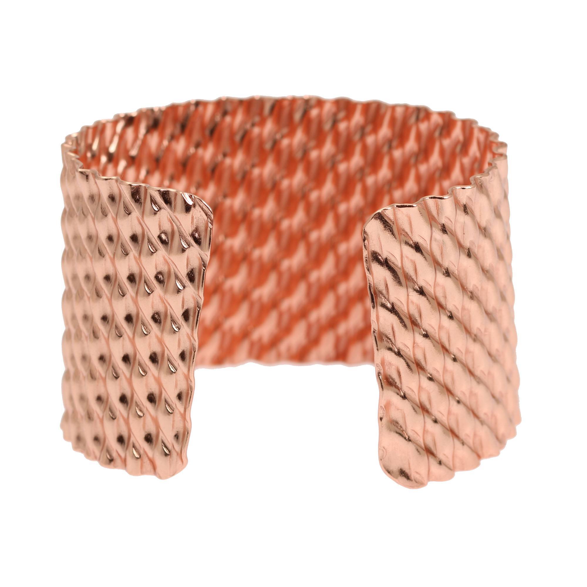 Opening of Double Corrugated Copper Cuff