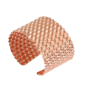 4 of 7: Right Side View of Double Corrugated Copper Cuff
