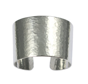 2 of 5: Detail of Hammered Aluminum Cuff Bracelet