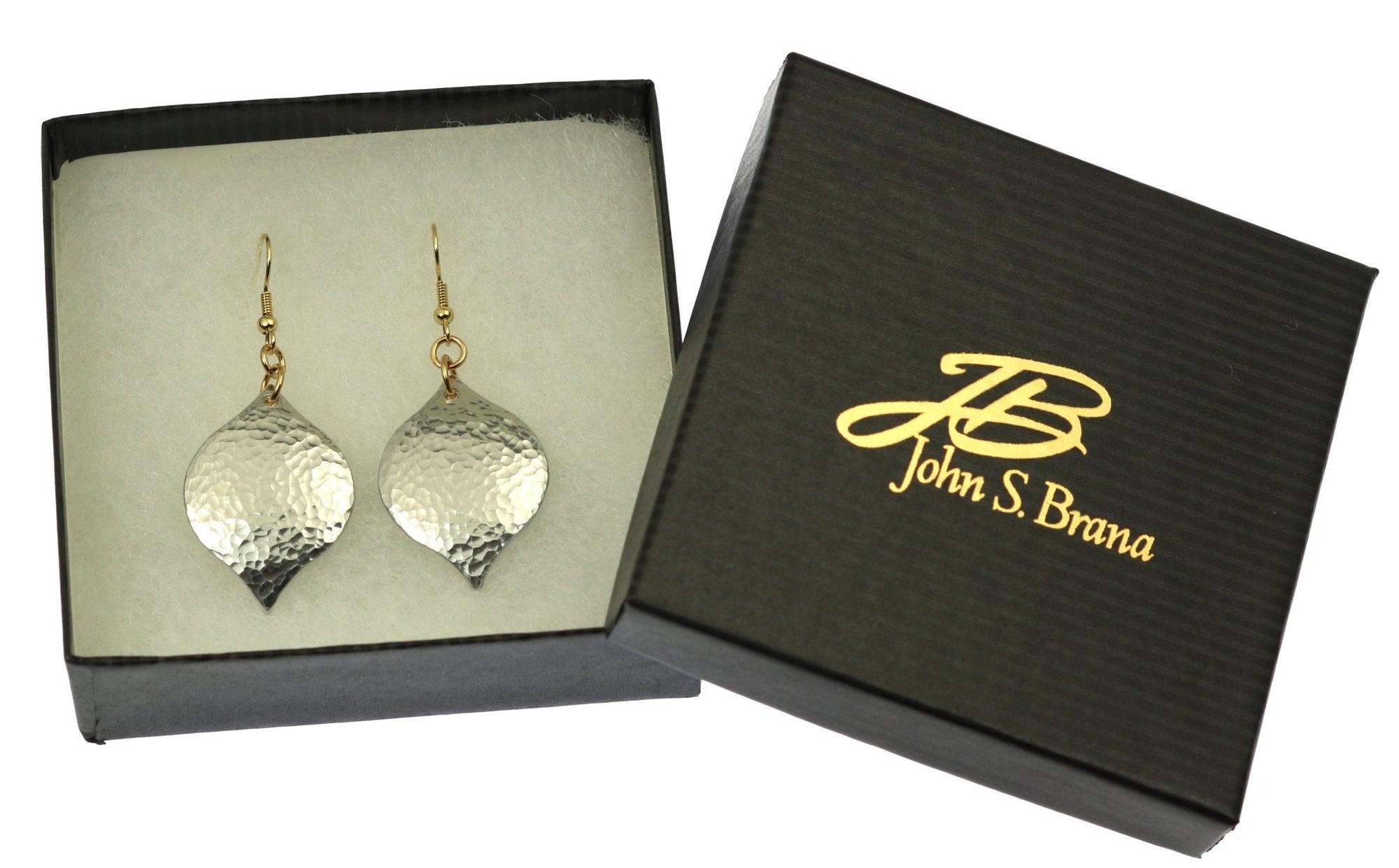 Hammered Aluminum Marrakesh Drop Earrings in Gift Box