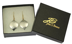 6 of 6: Hammered Aluminum Marrakesh Drop Earrings in Gift Box