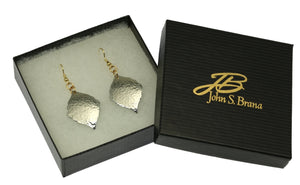 5 of 6: Gift Boxed Hammered Aluminum Moroccan Drop Earrings