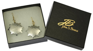 6 of 6: Hammered Aluminum Sunburst Earrings in Gift Box