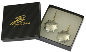 5 of 6: Gift Boxed Hammered Aluminum Sunburst Earrings