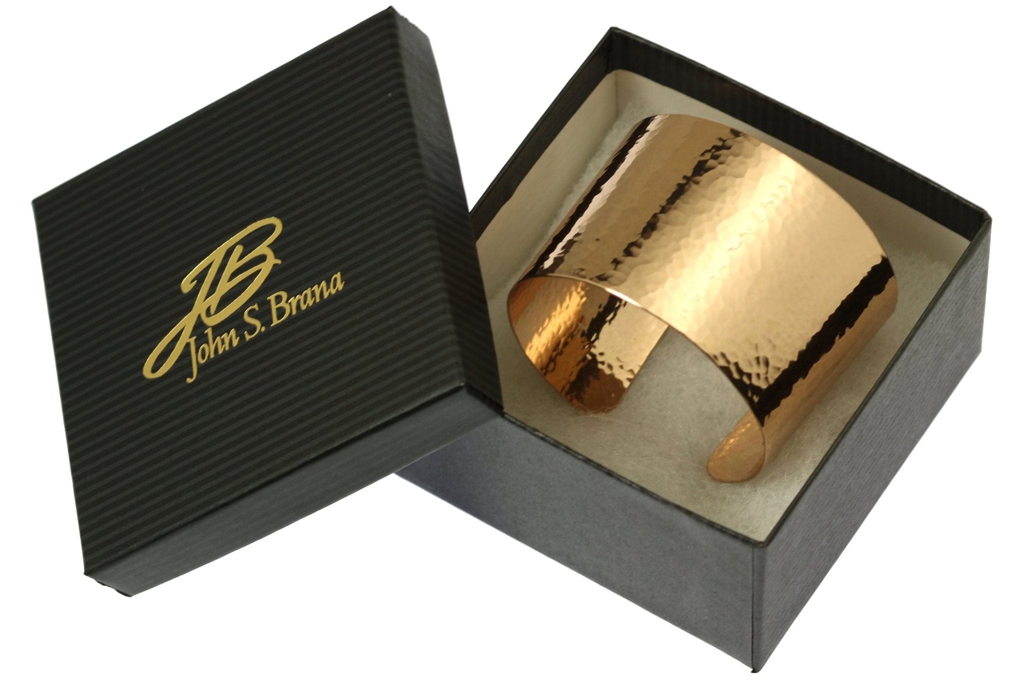 Gift Boxed Hammered Bronze Cuff Bracelet