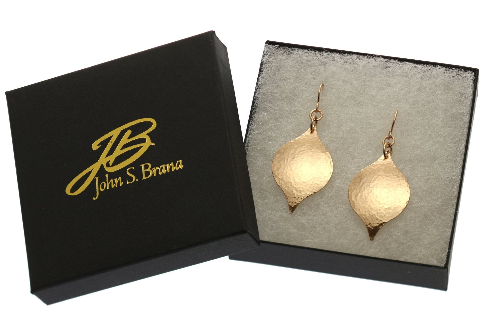 Gift Boxed Hammered Bronze Marrakesh Drop Earrings