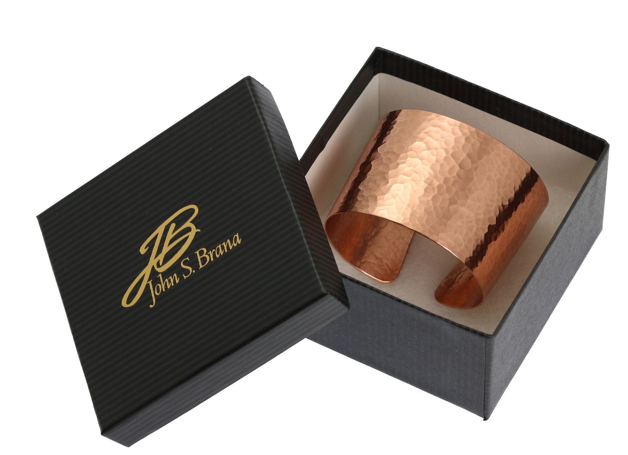 Gift Boxed Hammered Copper Cuff Bracelet