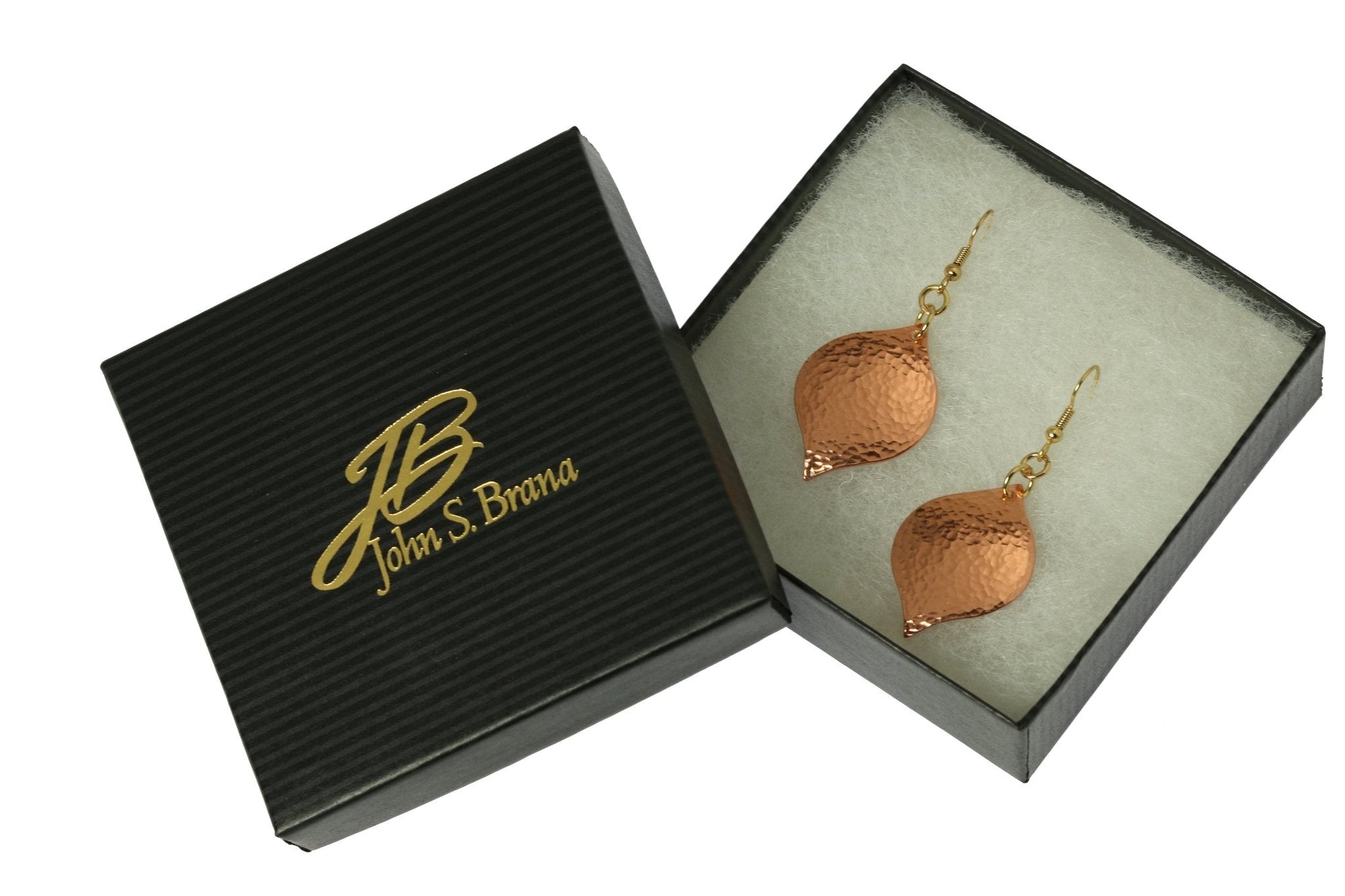 Hammered Copper Marrakesh Drop Earrings in Gift Box