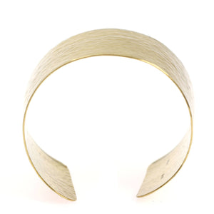 4 of 8: Shape of Hammered Nu Gold Brass Cuff