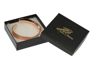 6 of 6: Linen Anticlastic Copper Bangle Bracelet in Gift Box