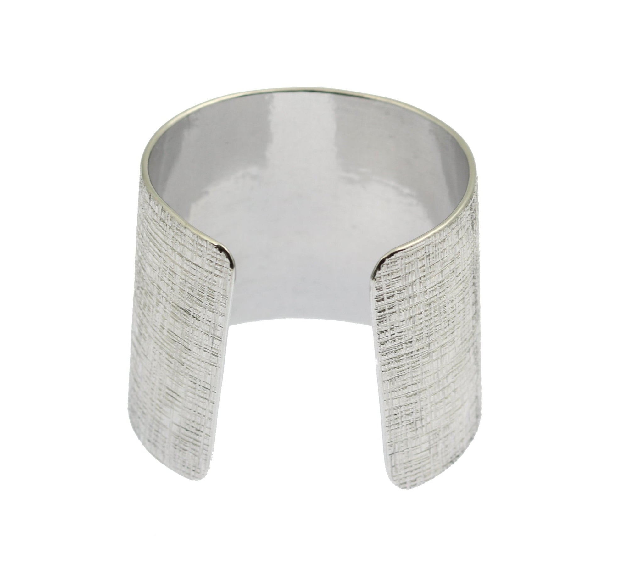 Linen Texturized Aluminum Cuff Opening