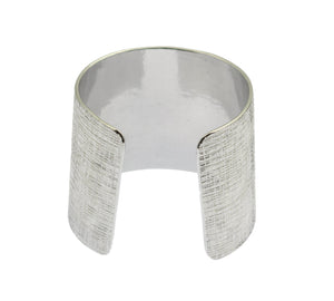 3 of 6: Linen Texturized Aluminum Cuff Opening