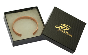 7 of 7: Gift Boxed 10mm Wide Men's Brushed Copper Cuff Bracelet