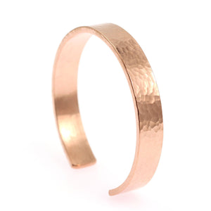 BUY Men s Hammered Copper Cuff Bracelet 10mm Wide