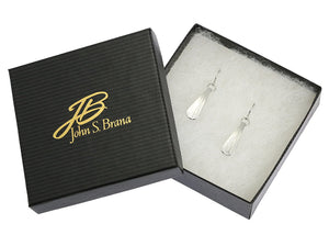 3 of 3: Gift Boxed Mini Chased Aluminum Drop Earrings