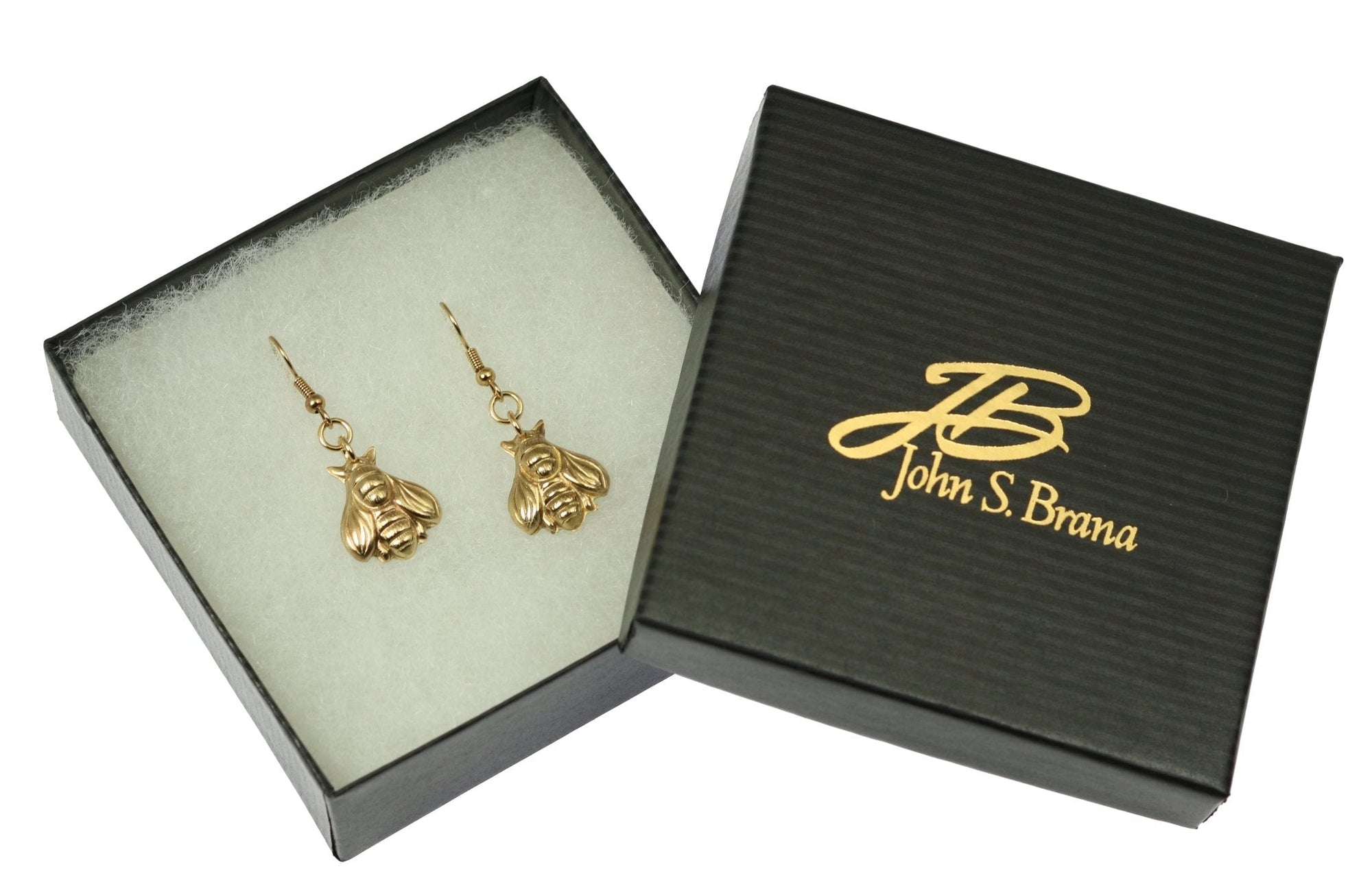 Gift Boed Nu Gold Honey Bee Earrings