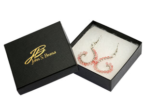 4 of 4: Gift Boxed Rose Quartz Wire Wrapped Silver Earrings
