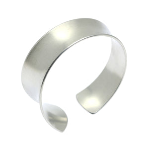 5 of 8: Detail of Tapered Brushed Anticlastic Aluminum Bangle